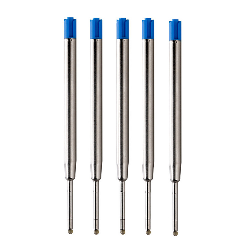 10 tk 9,8 cm vahetatav metallist pliiatsi täitmine 0,7 mm universaalne sinine, must pastapliiats, täitmine tindikassett Kontori koolitarbed
