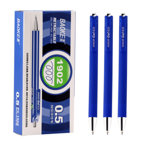 12 buc/cutie BAOKE PC1902 stilou neutru presat stilou gel de test Contabilitate 0,5 mm Rechizite de birou pentru studenți Papetarie
