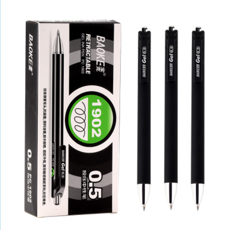 12 buc/cutie BAOKE PC1902 stilou neutru presat stilou gel de test Contabilitate 0,5 mm Rechizite de birou pentru studenți Papetarie