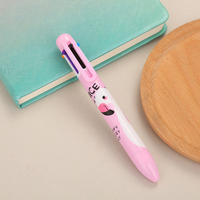 2tk multifunktsionaalne flamingo mitmevärviline pastapliiats 6-ühes värviline pastapliiats, kirjatarbed loomingulised koolitarbed