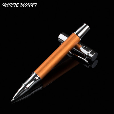 υψηλής ποιότητας στυλό ξύλινο σώμα στυλό μεταλλικό κυλινδρικό στυλό μεταλλικό καπάκι Γραφική ύλη Σχολικά είδη Canetas Rollerball Στυλό