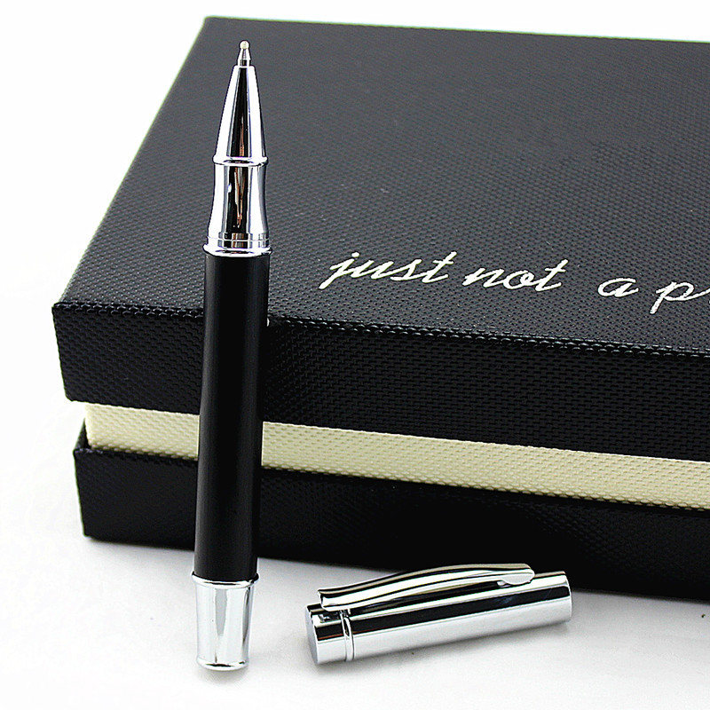 υψηλής ποιότητας στυλό ξύλινο σώμα στυλό μεταλλικό κυλινδρικό στυλό μεταλλικό καπάκι Γραφική ύλη Σχολικά είδη Canetas Rollerball Στυλό