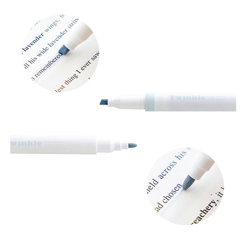 4kom set svjetlucavih umjetničkih flomastera u boji Bling Bling Double Ended Highlighter Liner za pisanje za album za crtanje Školski dnevnik F969