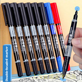 6 komada kreativne dvostrane oznake u boji, crtanje umjetničkih skica s otkucavajućim crtama, studentski crtani marker s grafitima, školski pribor