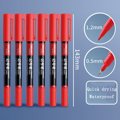 6 komada kreativne dvostrane oznake u boji, crtanje umjetničkih skica s otkucavajućim crtama, studentski crtani marker s grafitima, školski pribor