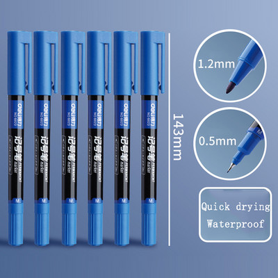 6 komada kreativne dvostrane oznake u boji, crtanje umjetničkih skica s otkucavajućim crtama, studentski crtani marker s grafitima, školski pribor