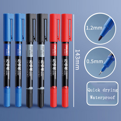 6 komada kreativne dvostrane oznake u boji, crtanje umjetničkih skica s otkucavajućim crtama, studentski crtani marker s grafitima, školski pribor