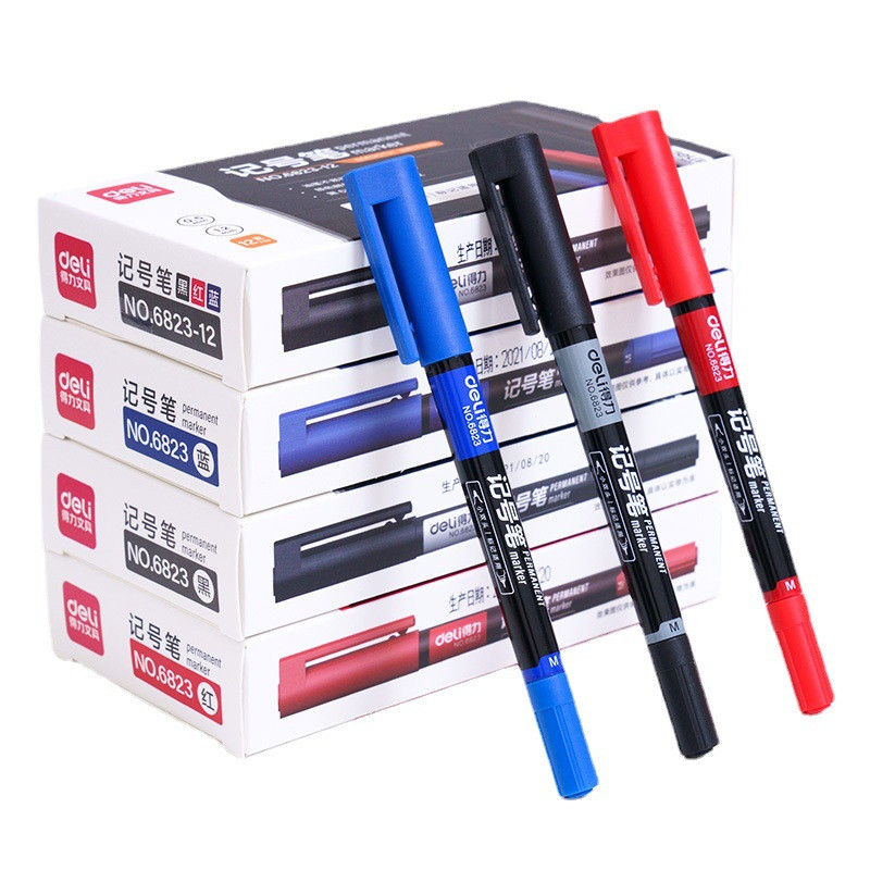 6 komada kreativne dvostrane oznake u boji, crtanje umjetničkih skica s otkucavajućim crtama, studentski crtani marker s grafitima, školski pribor