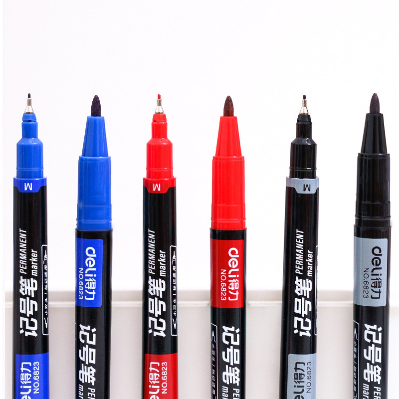 6 komada kreativne dvostrane oznake u boji, crtanje umjetničkih skica s otkucavajućim crtama, studentski crtani marker s grafitima, školski pribor