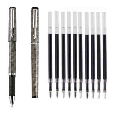 Roler olovke s gel tintom, crna tinta, Fine Point 0,5 mm, pakiranje od 12 komada, glatko pisanje, cool olovke