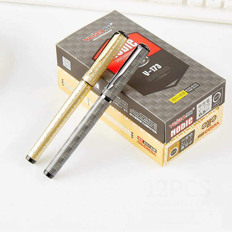 Roler olovke s gel tintom, crna tinta, Fine Point 0,5 mm, pakiranje od 12 komada, glatko pisanje, cool olovke