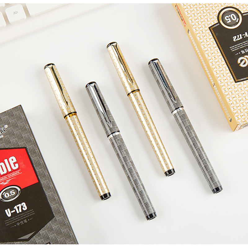 Roler olovke s gel tintom, crna tinta, Fine Point 0,5 mm, pakiranje od 12 komada, glatko pisanje, cool olovke