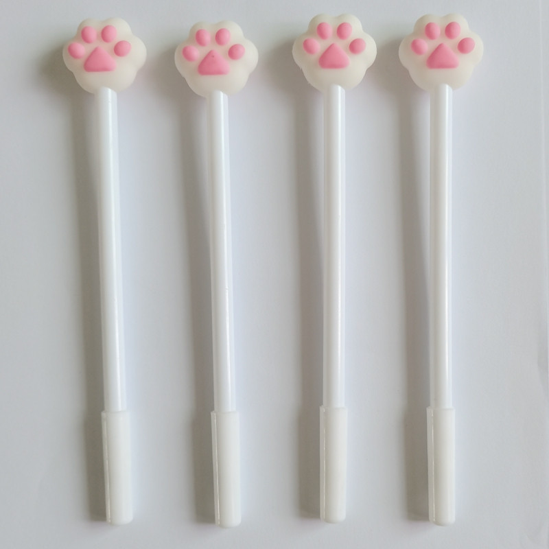 Crtani mačka Kandža Šapa Kawaii Slatki školski pribor Uredski pribor Gel olovke Ručke Kreativna slatka crna mačka ljupka