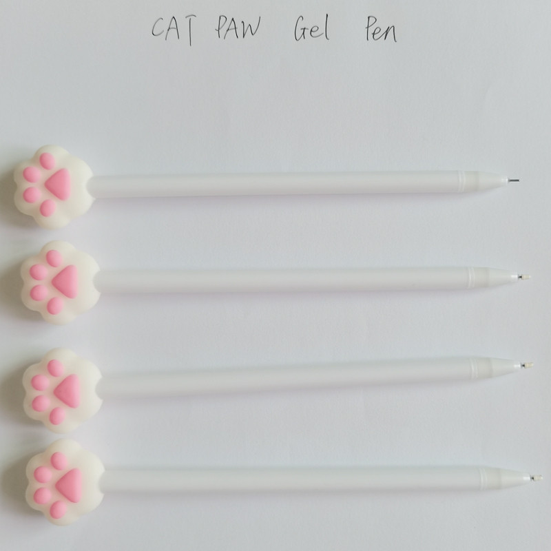 Crtani mačka Kandža Šapa Kawaii Slatki školski pribor Uredski pribor Gel olovke Ručke Kreativna slatka crna mačka ljupka