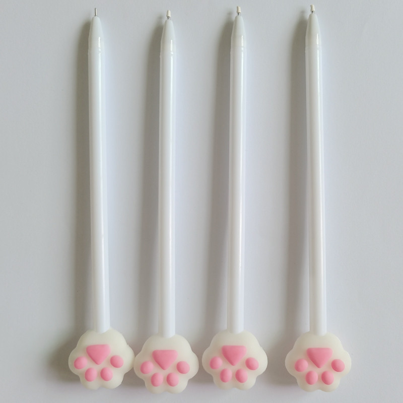 Crtani mačka Kandža Šapa Kawaii Slatki školski pribor Uredski pribor Gel olovke Ručke Kreativna slatka crna mačka ljupka