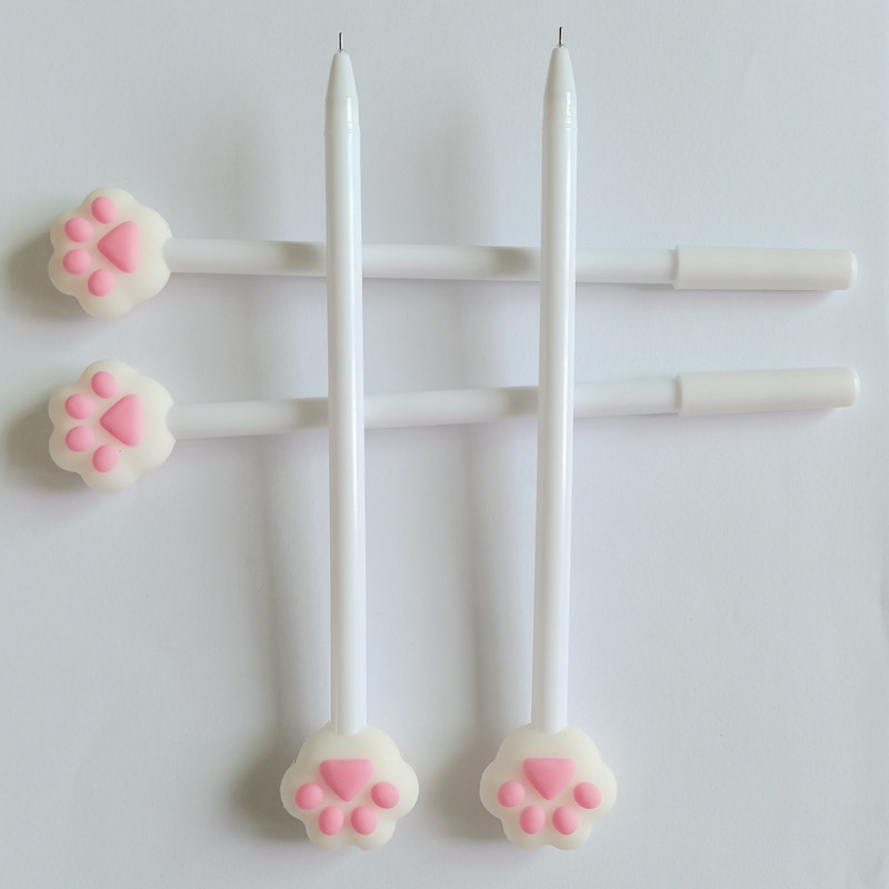 Crtani mačka Kandža Šapa Kawaii Slatki školski pribor Uredski pribor Gel olovke Ručke Kreativna slatka crna mačka ljupka