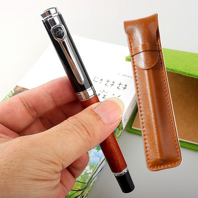 Jinhao luksuzna drvena caneta rollerball metalna srebrna dodatna oprema kuglična gel olovka roler olovka uredski pribor olovke s potpisom