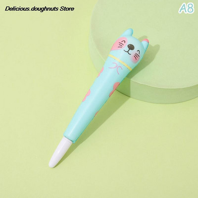 Minkštas mielas vienaragio katės gelio rašiklis „Kawaii“ raštinės reikmenys, mokykliniai reikmenys, dekompresinis kūrybingas saldus animacinis rašiklis