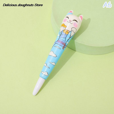 Minkštas mielas vienaragio katės gelio rašiklis „Kawaii“ raštinės reikmenys, mokykliniai reikmenys, dekompresinis kūrybingas saldus animacinis rašiklis