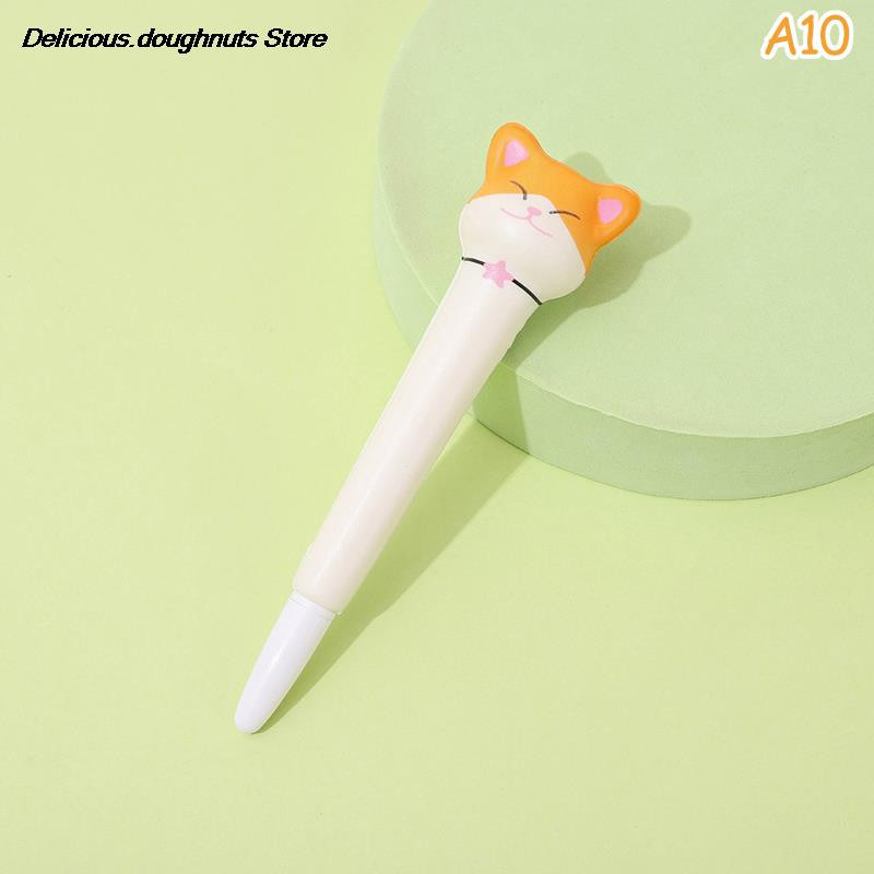 Minkštas mielas vienaragio katės gelio rašiklis „Kawaii“ raštinės reikmenys, mokykliniai reikmenys, dekompresinis kūrybingas saldus animacinis rašiklis