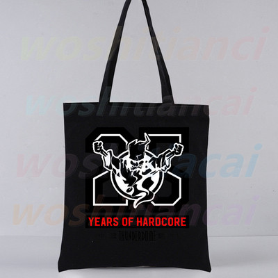 Geantă tote Thunderdome Cumpărături Design original Wizard Hardcore Black Genți de călătorie din pânză, unisex, pliabilă ecologică.