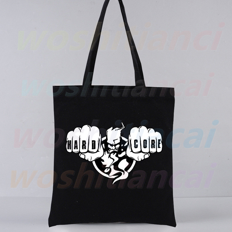 Geantă tote Thunderdome Cumpărături Design original Wizard Hardcore Black Genți de călătorie din pânză, unisex, pliabilă ecologică.
