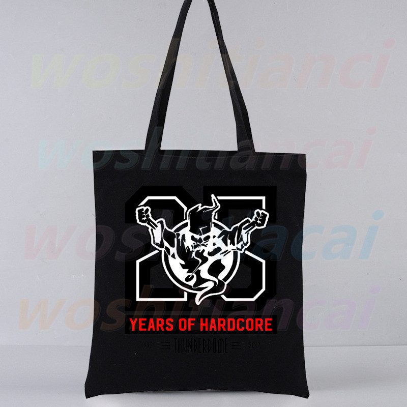 Geantă tote Thunderdome Cumpărături Design original Wizard Hardcore Black Genți de călătorie din pânză, unisex, pliabilă ecologică.
