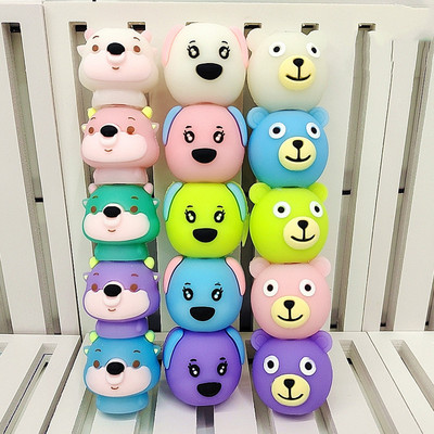 4/5/6 Spalvotas fluorescencinis rašiklis Kūrybinis mielas animacinis aštuonkojai paryškintuvai rašikliai vaikams Dovanos mokyklinės prekės Kawaii raštinės reikmenys