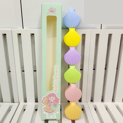 4/5/6 Spalvotas fluorescencinis rašiklis Kūrybinis mielas animacinis aštuonkojai paryškintuvai rašikliai vaikams Dovanos mokyklinės prekės Kawaii raštinės reikmenys