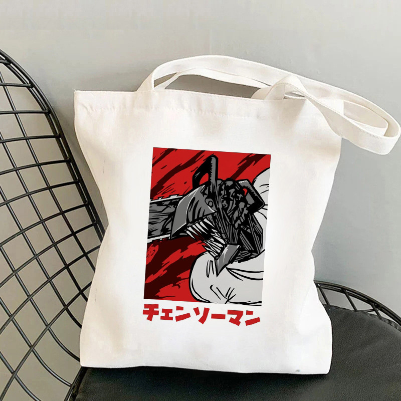 Chainsaw Man shopping bag shopper shopper tote bolsas de tela bolsa bag bolsa compra string sac cabas boodschappentas sac toile