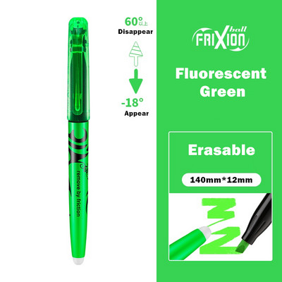 1 vnt bandomasis ištrinamas paryškinimo rašiklis karštai išnyks Frixion Fluorescent Pastel Nature Color Marker Liner Brėžinys Raidės F250