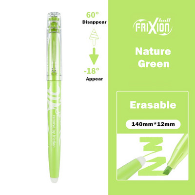 1 vnt bandomasis ištrinamas paryškinimo rašiklis karštai išnyks Frixion Fluorescent Pastel Nature Color Marker Liner Brėžinys Raidės F250