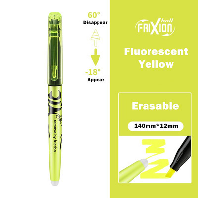 1 vnt bandomasis ištrinamas paryškinimo rašiklis karštai išnyks Frixion Fluorescent Pastel Nature Color Marker Liner Brėžinys Raidės F250