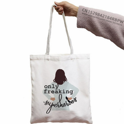 Grays Anatomy You're My Person Torba za doktore s printom iz 90-ih Ženska torba Platnena torba Studentska torba za kupovinu Torbe na rame