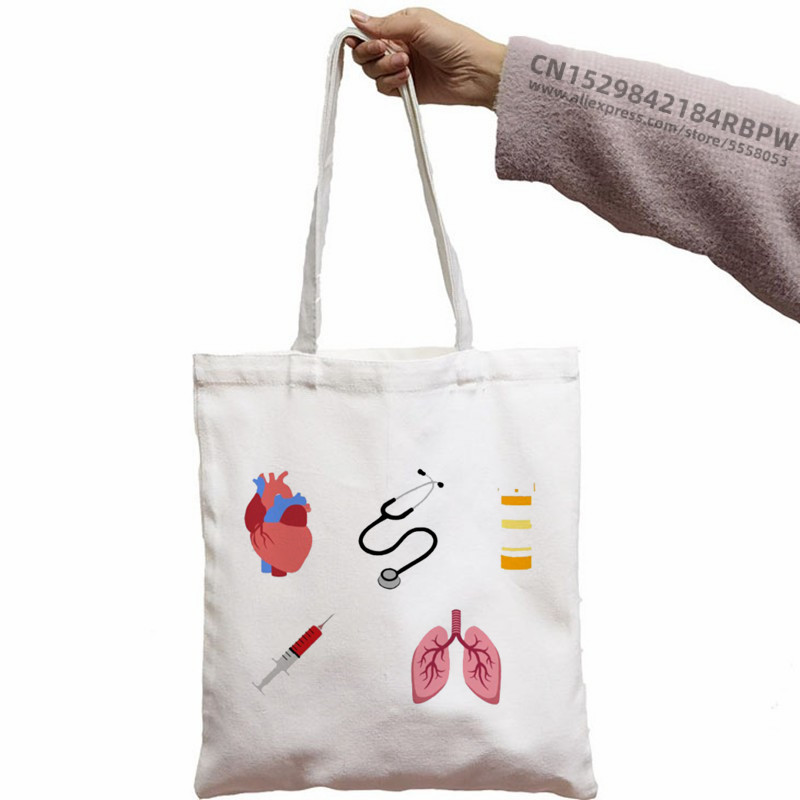 Grays Anatomy You're My Person Torba za doktore s printom iz 90-ih Ženska torba Platnena torba Studentska torba za kupovinu Torbe na rame