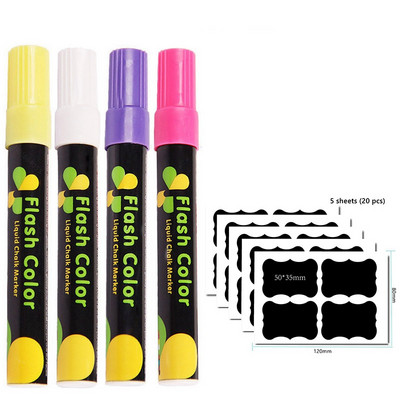 „Haile“ skysta kreida, ištrinama LED žymeklis, fluorescencinis žymeklis, piešinys, skirtas lentos reklamai lenta (3 * 6 mm)