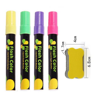 „Haile“ skysta kreida, ištrinama LED žymeklis, fluorescencinis žymeklis, piešinys, skirtas lentos reklamai lenta (3 * 6 mm)