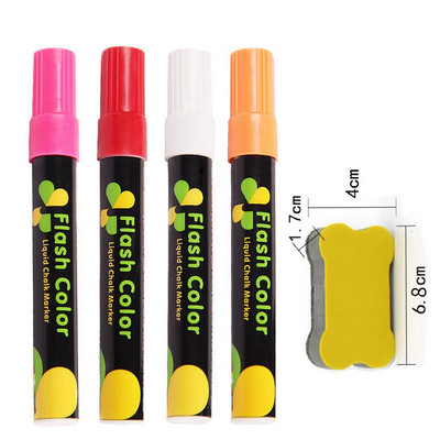 „Haile“ skysta kreida, ištrinama LED žymeklis, fluorescencinis žymeklis, piešinys, skirtas lentos reklamai lenta (3 * 6 mm)