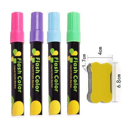 „Haile“ skysta kreida, ištrinama LED žymeklis, fluorescencinis žymeklis, piešinys, skirtas lentos reklamai lenta (3 * 6 mm)