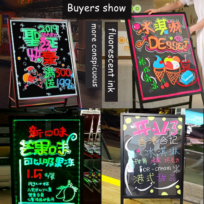 „Haile“ skysta kreida, ištrinama LED žymeklis, fluorescencinis žymeklis, piešinys, skirtas lentos reklamai lenta (3 * 6 mm)