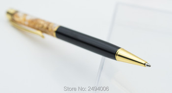 Πολυτελές μεταλλικό στυλό 0,7 mm Flow Oil Crystal Gold foil Ball Point Pen Προσαρμογή λογότυπο Engrave