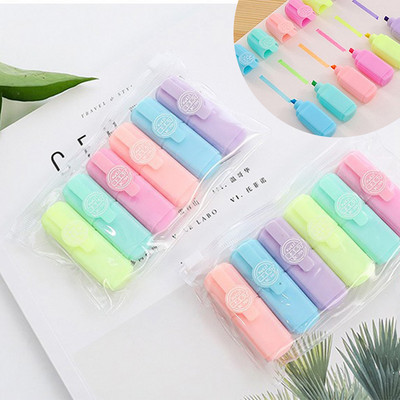 6 PCS markera pastelne olovke set markera u boji olovke u boji Kawaii slatke za djecu Uredski školski pribor Estetski uredski školski pribor