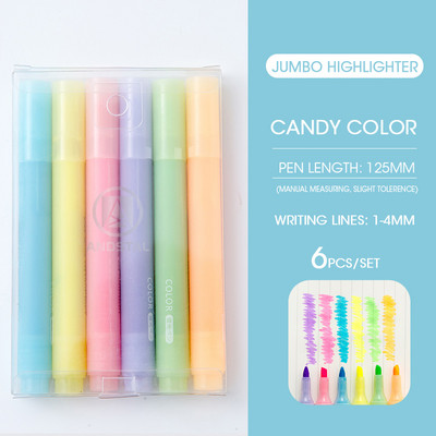 Andstal 6τμχ/Παρτίδα Morandi Σετ μαρκαδόρων 24 χρωμάτων Παστέλ Φλουό για Σχολικό Κείμενο Μαρκαδόροι Μίνι Μίνι Μαρκαδόροι με τσόχα