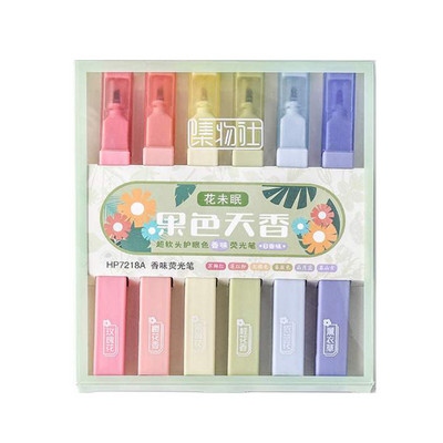 Andstal 6τμχ/Παρτίδα Morandi Σετ μαρκαδόρων 24 χρωμάτων Παστέλ Φλουό για Σχολικό Κείμενο Μαρκαδόροι Μίνι Μίνι Μαρκαδόροι με τσόχα