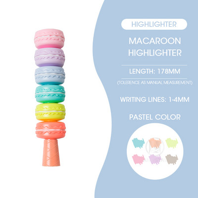 Andstal 6τμχ/Παρτίδα Morandi Σετ μαρκαδόρων 24 χρωμάτων Παστέλ Φλουό για Σχολικό Κείμενο Μαρκαδόροι Μίνι Μίνι Μαρκαδόροι με τσόχα