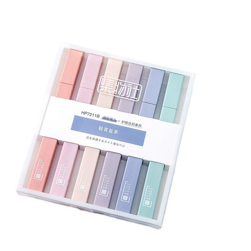 Andstal 6τμχ/Παρτίδα Morandi Σετ μαρκαδόρων 24 χρωμάτων Παστέλ Φλουό για Σχολικό Κείμενο Μαρκαδόροι Μίνι Μίνι Μαρκαδόροι με τσόχα