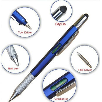 Creative Novel Πολυλειτουργικό μεταλλικό στυλό Screwdriver Ballpen School office Στυλό εργαλείων οθόνης αφής για άνδρες Gadgets Δώρο