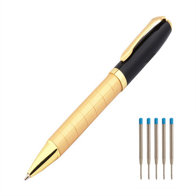 Prabangus, kokybiškas 701 auksinės linijos mokyklinis mokinių biuro reikmenys, vidutinio antgalio tušinukas Naujas