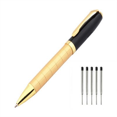 Prabangus, kokybiškas 701 auksinės linijos mokyklinis mokinių biuro reikmenys, vidutinio antgalio tušinukas Naujas