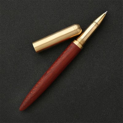 Visokokvalitetna crna luksuzna drvena kemijska olovka Poslovni darovi Kemijska olovka za pisanje Uredski školski pribor Pribor 03665